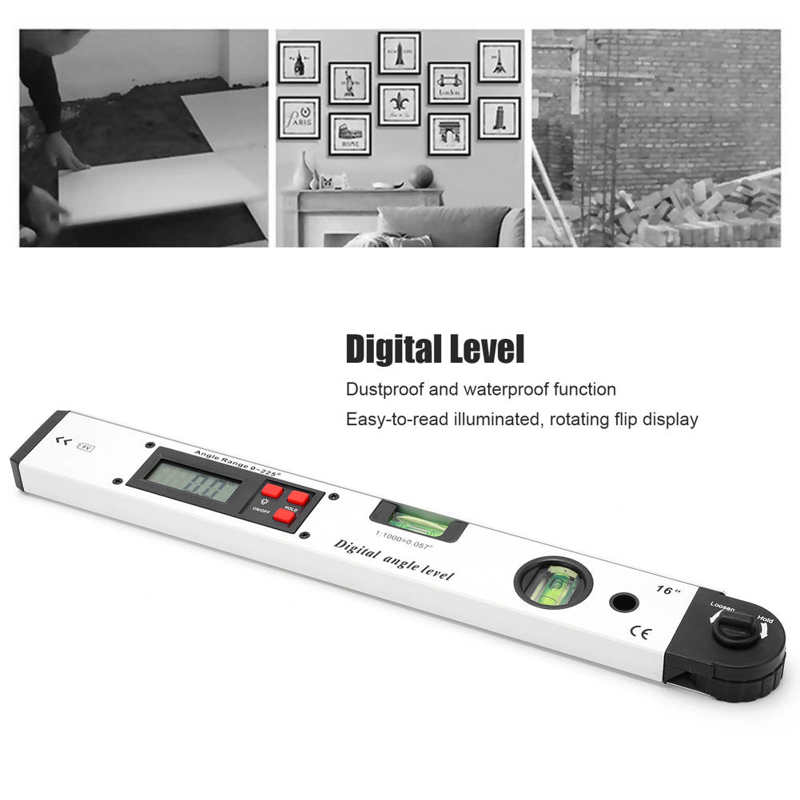 400mm Spirit Level Folding Digital Display Angle Ruler Electronic Level Digital Angle Finder Protractor