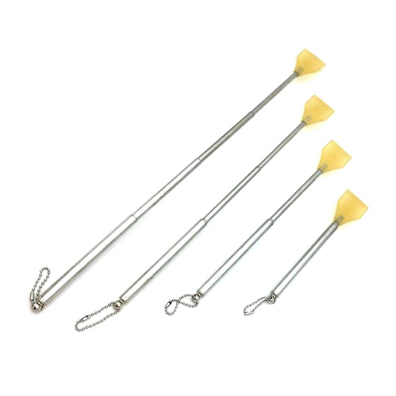 4pcs Manual Back Scratcher Stainless Steel Back Scratcher Retractable Back Massage Extendable Back Scratcher For Elderly