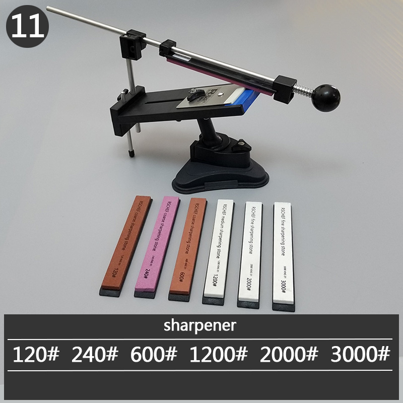 ruixin pro Sharpener Kitchen Knife Fix Fixed Angle with multi stones sharpening stone whetstone grind: 11-sharpener 6S