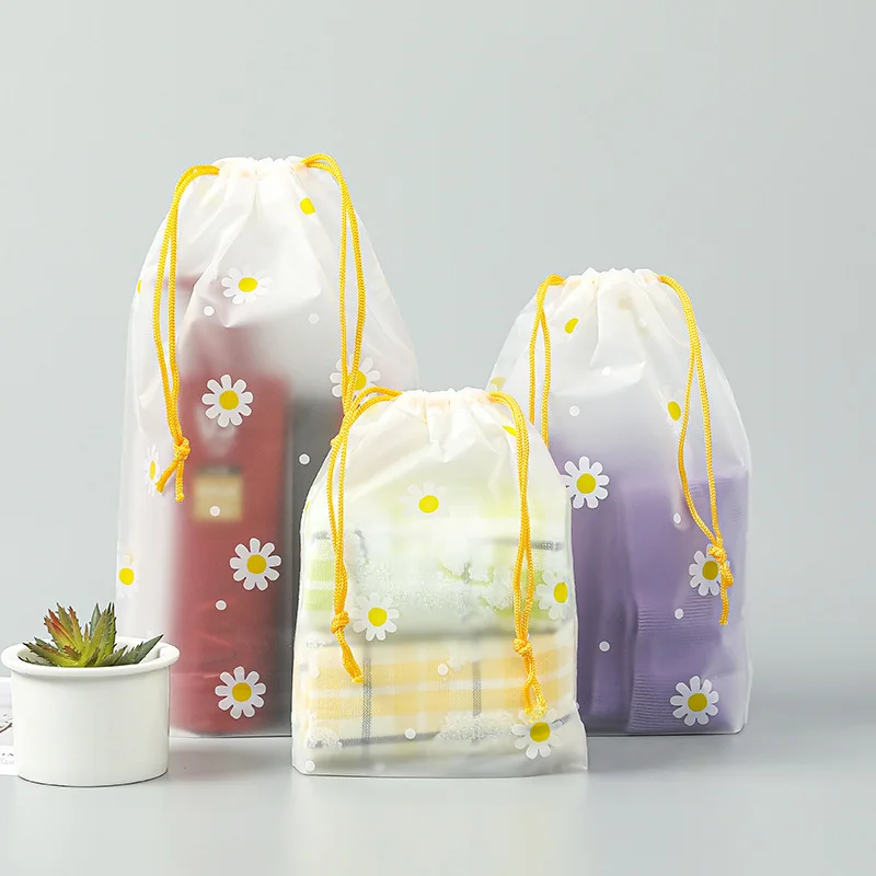 Cute Transparent Waterproof Travel Cosmetic Bag Women Makeup Case Bath Make Up Toiletry Wash Beauty Kit Storage Pouch: S / green