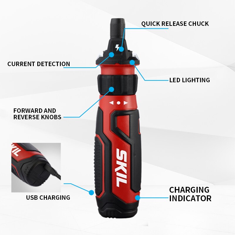 Elektrische Schroevendraaier, Oplaadbare Huishoudelijke Elektrische Schroevendraaier, Schroevendraaier, Schroevendraaier, Mini Schroevendraaier Tool