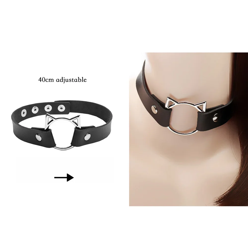Harajuku Chocker Sexy Heart Lock Key Rivets Black Goth Punk Chokers Gothic Choker Naszyjnik dla kobiet Hip Hop Bondage Cosplay: Pokryte tytanem