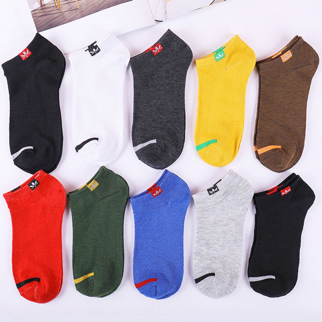 Men Stripe Boat Socks Ultra-thin Elastic Short Socks Male Casual Harajuku Breathable Little Pineapple Heap Socks Py6