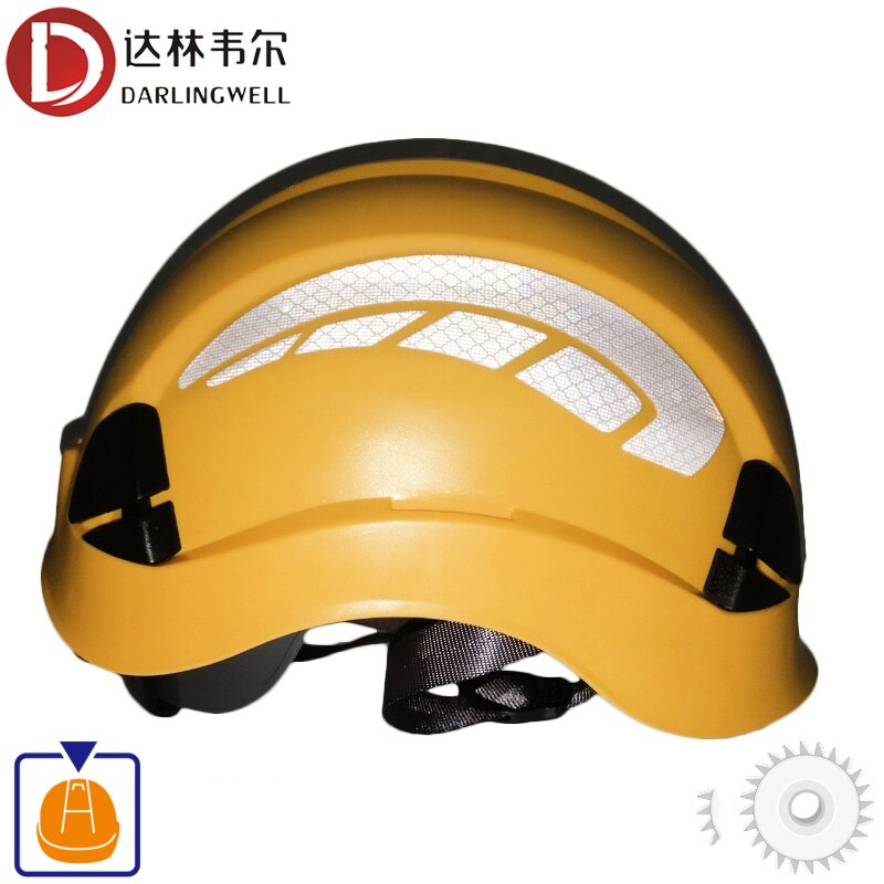 DARLINGWELL Reflective Hard Hat Night Work Safety Helmet With High Vis Reflection Tape Outdoor Riding Climing Rescue Traffic Cap