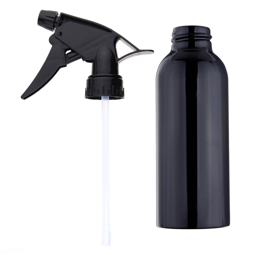Atomizador de Spray negro de 200ml, botella vacía de agua para peluquería, mate, herramientas de peluquería, aplicador