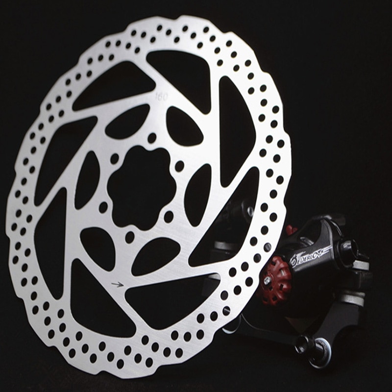 Cykelbremseskive mtb 140/160/180mm rustfrit stål bremserotor med skruer cykel hydrauliske skivebremser klodser cykelbremser del