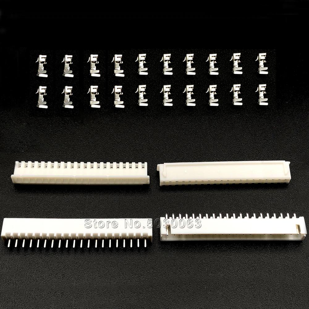 110pcs = 5sets XH2.54 20p 20A 2.54mm afstand Terminal Kit/Behuizing/Pin Header JST connector Draad Connectors Adapter XH TJC3