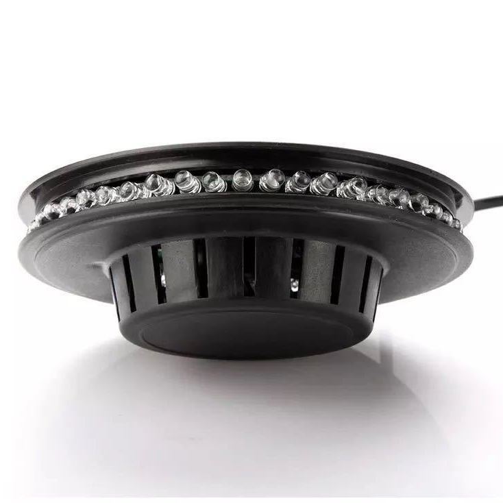 Kleurrijke Disco Lights 48LED Podium Achtergrond Decoratie Kerstfeest Wijnclub Decoratie Verlichting (1 pak): Black / ons aansluiten