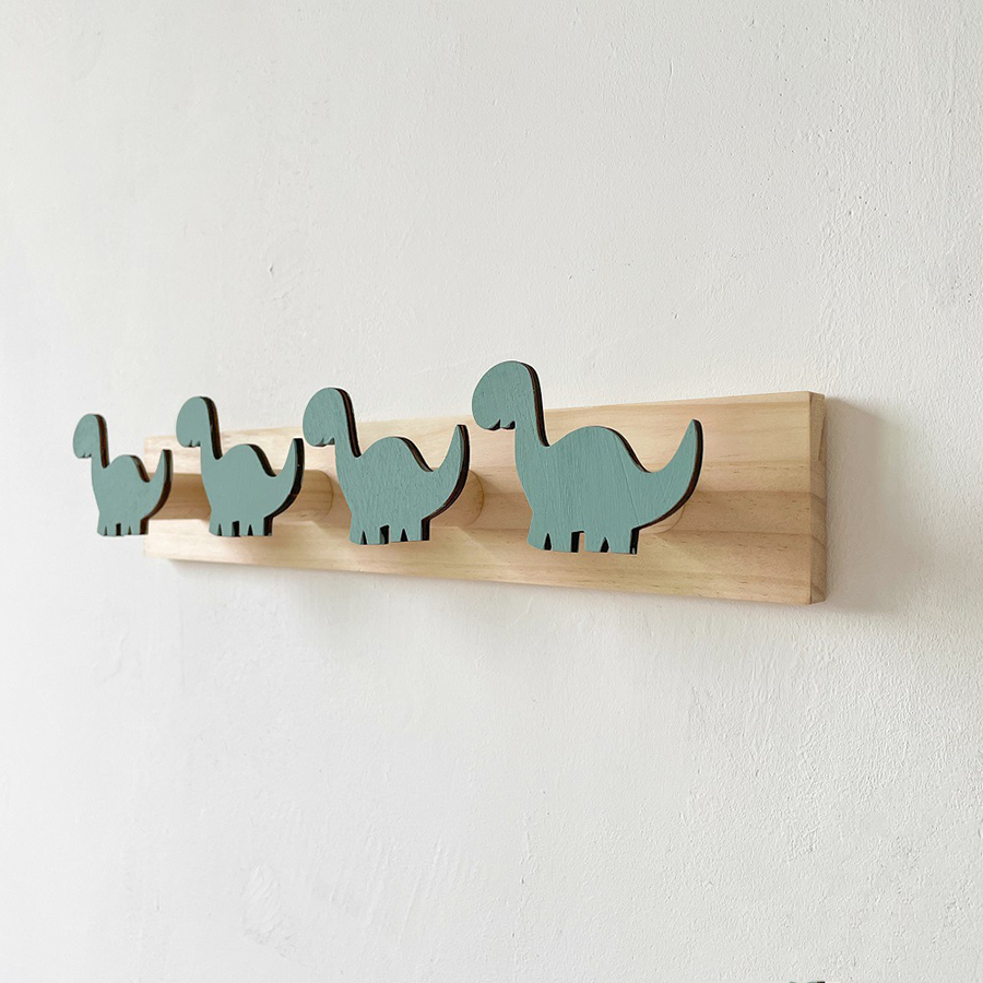 Gancho de dinosaurio para colgar abrigos montado en la pared, almacenamiento de toallas, ganchos para sombreros, dormitorio, baño, llaves, ganchos de pared de dibujos animados para el hogar