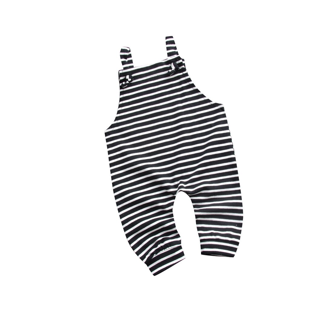 Toddler Baby Boys Girls Stripe Suspender Jumpsuit Outwear Pants Clothes Baby clothes romper baby summer clothes cotton costume: 12M