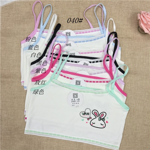 5pc Cotton Lace Bras For Kids Teen Young Girls Training Underwear Thin Cup Child Puberty Bra Teenages Clothes