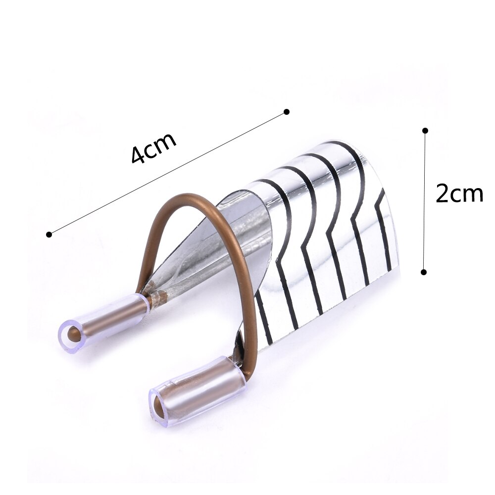 10Pcs Nail Art Extension Sticker Builder Form Guide Reusable Aluminum Nail Extension Pallets Tips Forms Stencil Manicure Tools