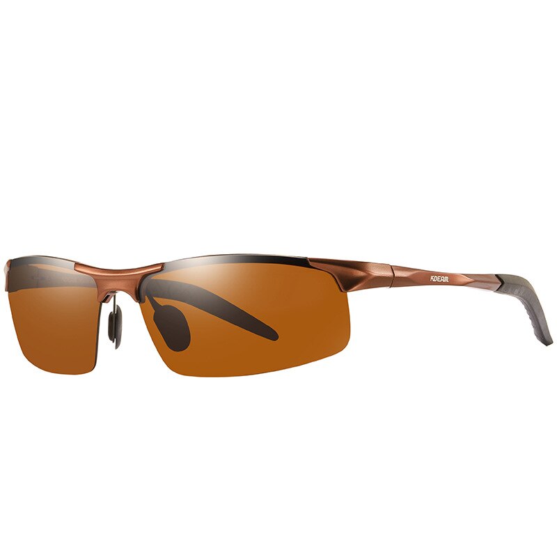 Zonnebril met aluminium magnesium montuur, gepolariseerde hd-veiligheidsbril voor bestuurders, outdoor strand surfbril, fietsbril, winddichte bril: C5