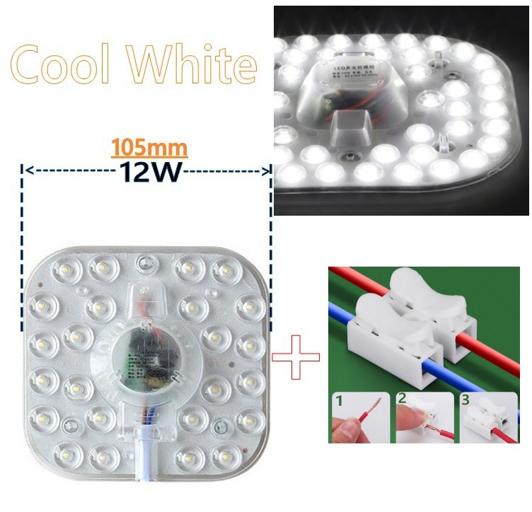 PANEL circular de luz LED SMD, tablero de lámpara circular de techo, 50W, 36W, 24W, 18W, 12W, CA 220V, 230V, 240V: changeable
