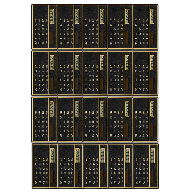 20Pieces Mini Calculator 8 Digits Accounting Pocket Calculator Portable Small Solar Powered Calculator For Office School