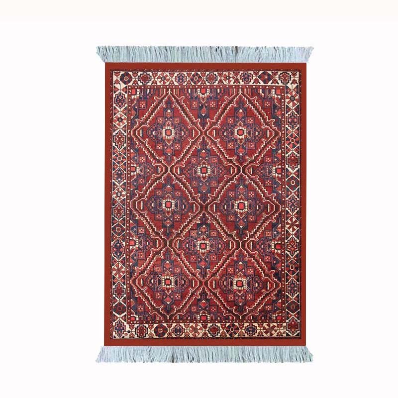 MRGLZY Mini Carpet Persian Weaving Pad Mouse Pad Carpet Big Pattern Cup with Side Home Office Desk Decoration Craft Retro Style: 280X180X3MM-3