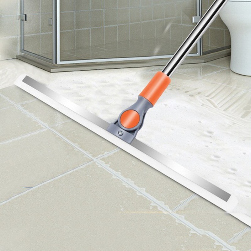 Adjustable 180° Telescopic Broom Mop Window Squeegee Water Removal Wiper Sweeper for Bathroom Floor Window Cleaning Tools