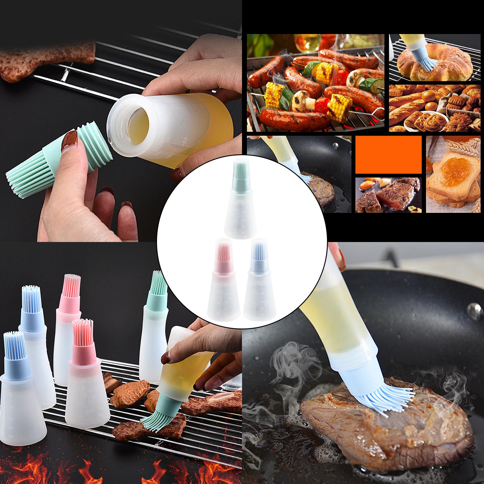 Brochas de silicona de grado alimenticio para barbacoa/pastelería, pinceles para prensar aceite para Cocina