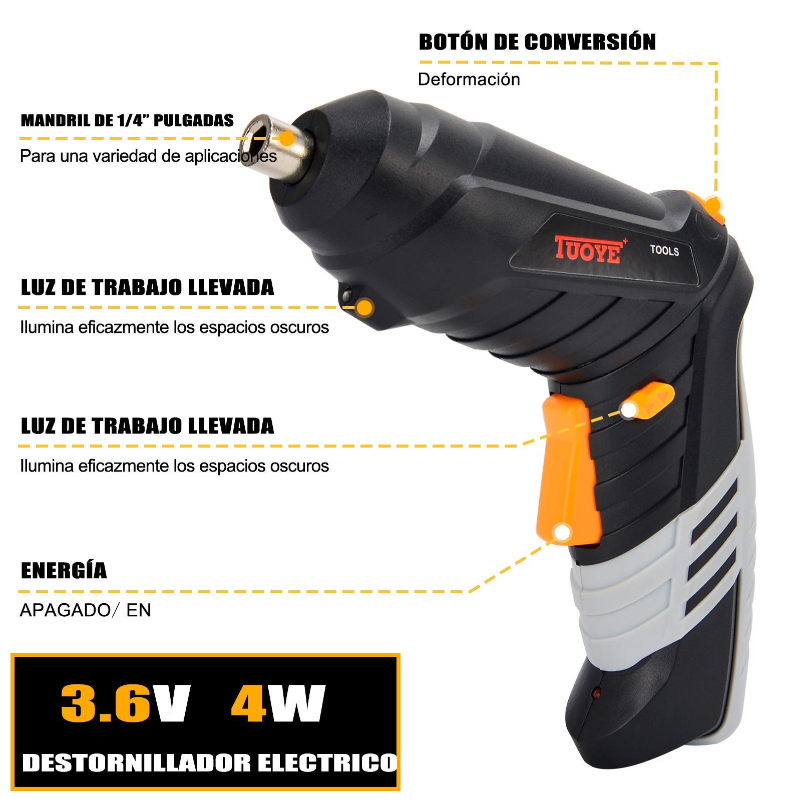 Cordless Screwdriver 3.6V Electric Screwdriver Rechargeable Screw Driver Battery Screwdriver Cordless Drill Power Tool Portable