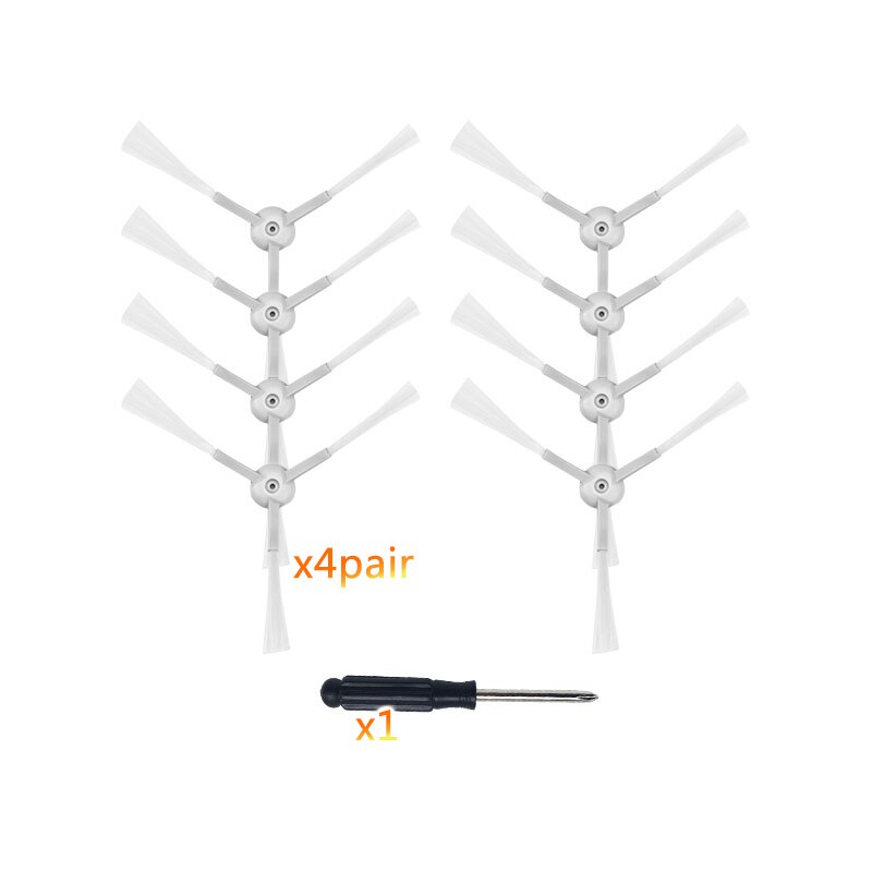 Robot Vaccum Cleaner Main Side cleaning brush hepa Built-in filter Accessories for xiaomi mijia mi G1 Parts home replaceable: 02