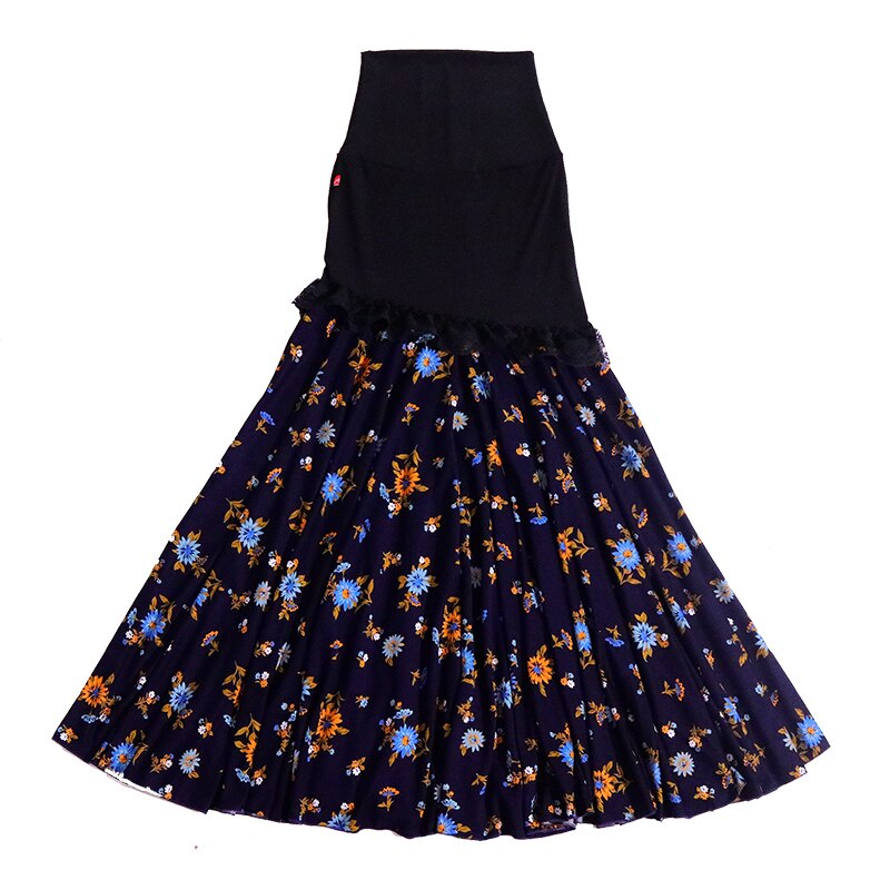 Spanish Dance Dress Flamenco Practice Skirt Wear Women 1DTT35: XL