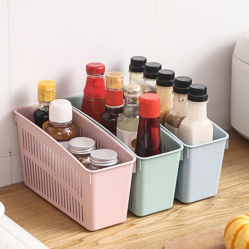 Drink Bottle Holder Vegetable Storage Box Drainage Frige Kitchen Organizer