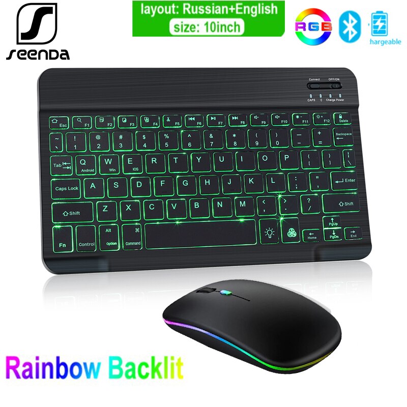 SeenDa Bluetooth Mini Klaviatur Spielen Bluetooth Tablette Tastatur Bluetooth Tastatur und Maus für Android-praktisch