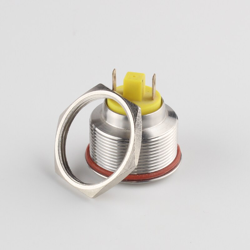 Illuminate Signal Light 25mm Waterproof Metal Indicator Light Stainless Steel 6v 12v 220v Led Pilot Signal Lamp with Wire