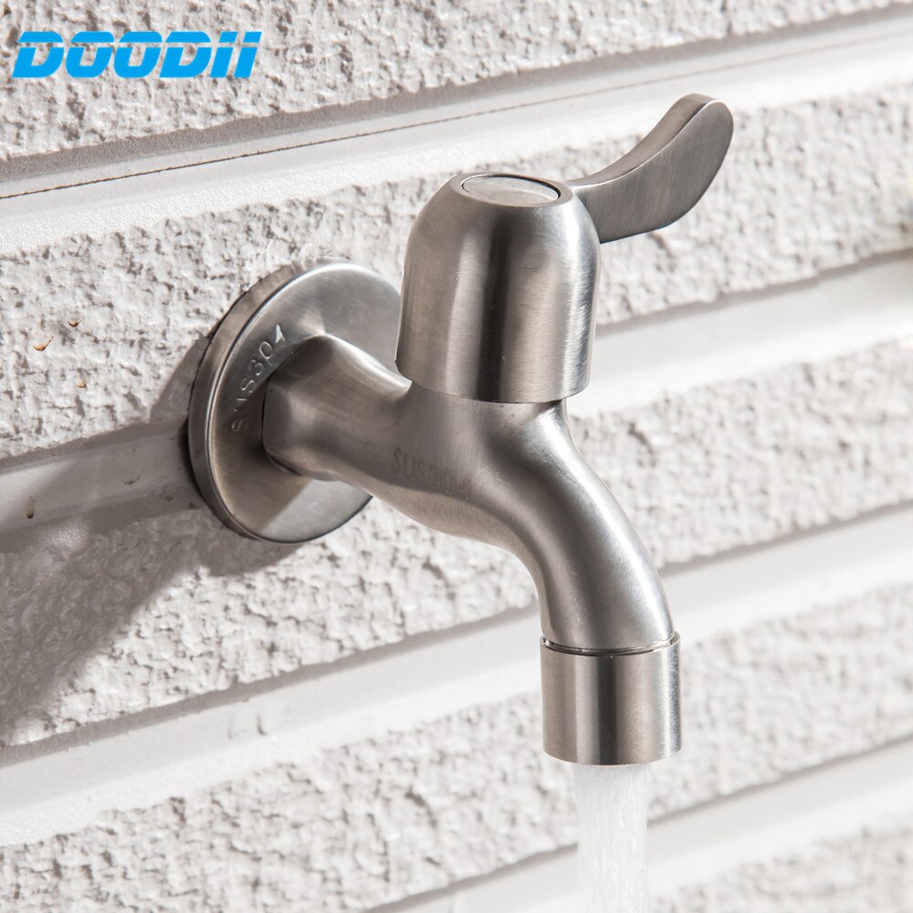 Doodii Wall Mount Badkamer Kraan 304 Rvs Tuin Wc Bibcock Kraan Kraan voor Wasmachine