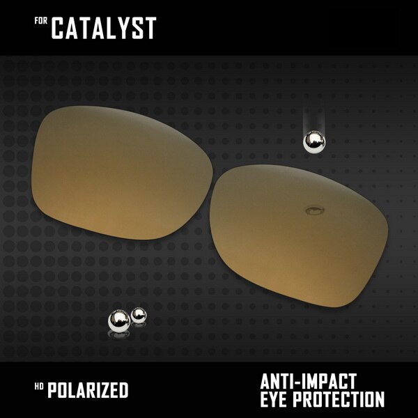 OOWLIT Lenses Replacements For Oakley Catalyst Sunglasses Polarized - Multi Colors: Bronze Gold