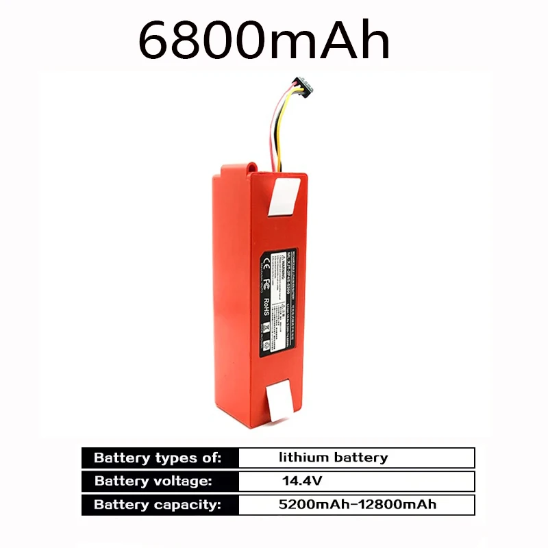 100% oryginalny akumulator BRR-2P4S-5200S do odkurzacza automatycznego Xiaomi Roborock S55 S60 S65 S50 S51 S5 MAX S6 Parts: FIOLETOWY