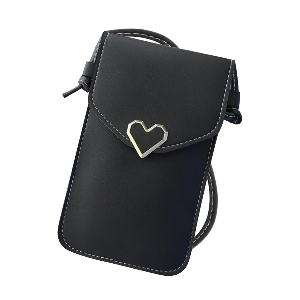 Bolsa de couro pu da moda para celular, bolsa de ombro com capa para celular iphone 11 pro max telefone universal,: A