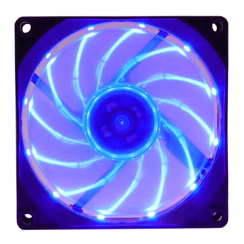 Wovibo 90mm Fan 92mm Pwm 4PIN Computer Case Ventilador Fans Silent 12V 9cm For Chassis Cpu Cooler Cooling Radiator: Blue / 5 Pcs