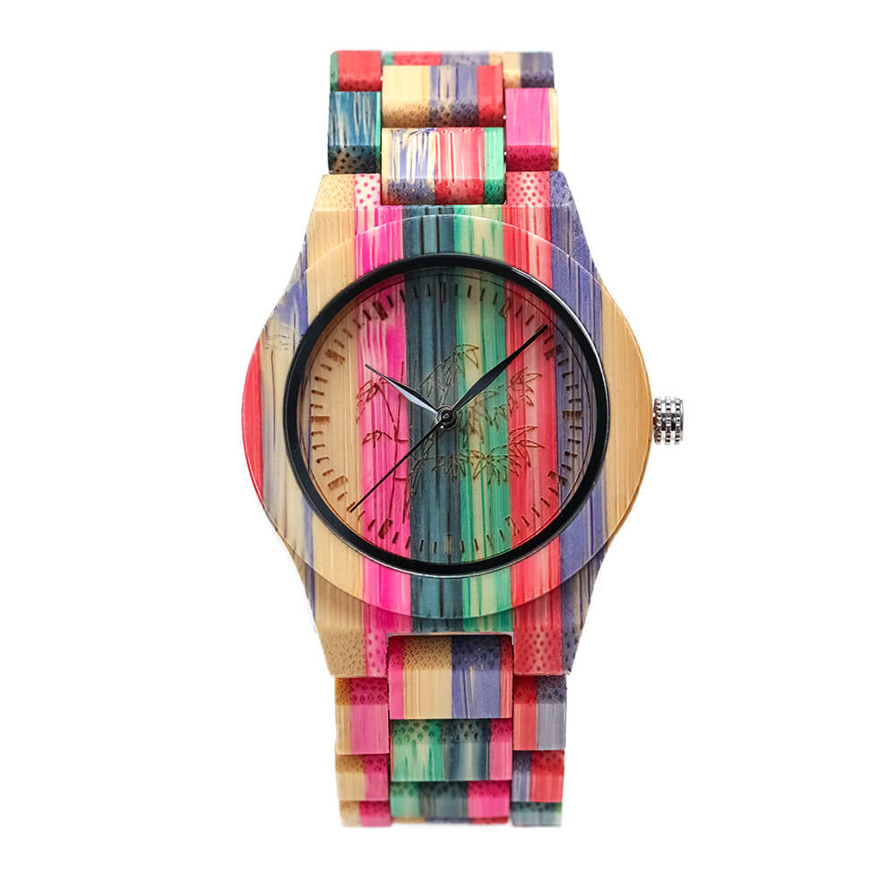 Shifenmei klocka kvinnor naturligt trä bambu klockor dam vintage träklocka lyxmärke affärer kvarts armbandsur relogio: Rosa