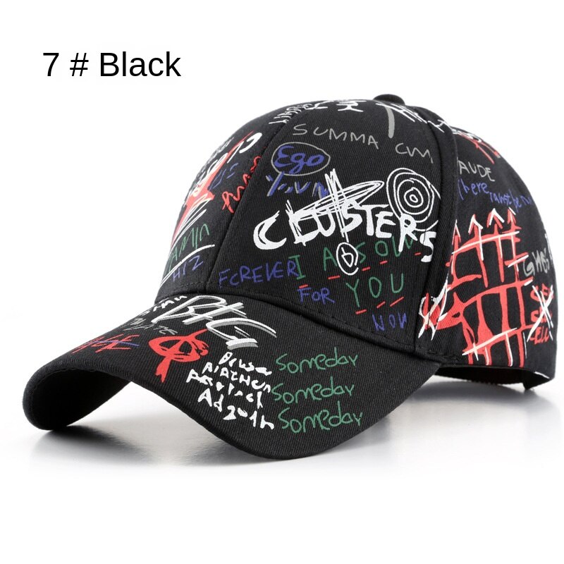 SLECKTON 100% Cotone Hip Hop del Berretto Da Baseball per Gli Uomini e Le Donne Casual Graffiti Snapback Cappello Unisex Cappelli di Moda Ha Raggiunto Il Picco Caps estate