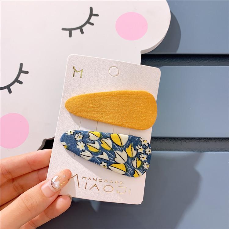 Lovely Water Hairpin Bb Clip Girls 2pcs/lot Rainbow Color Hairpin Solid Hair Clips Simple Barrettes Hair Accessories: 4