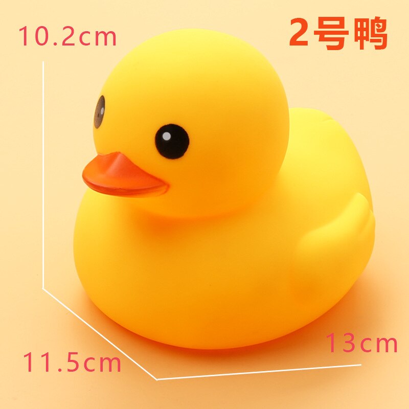 5pc BabyToy Bad Ente Gelbe Ente Lustige Mädchen Junge Kinder Strand Schwimmen Kawaii Nette Wasser Float Gummi Badewanne spielzeug für Kinder: 5pcs NO2