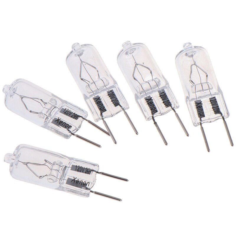 5 stk/parti  g8 120v 20w halogen lys belysning pære volt  g8 pin halogen pære