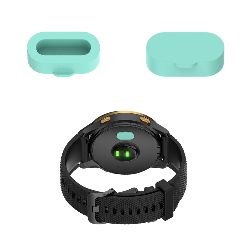 Für Garmin Fenix 7 7s 7x6 6s 6x5 5s Vorläufer 245 935 945 vivoactive 3 4 Smartwatch Staub Stecker Kappe Silikon Staubdicht Abdeckung: XS / Himmelblau