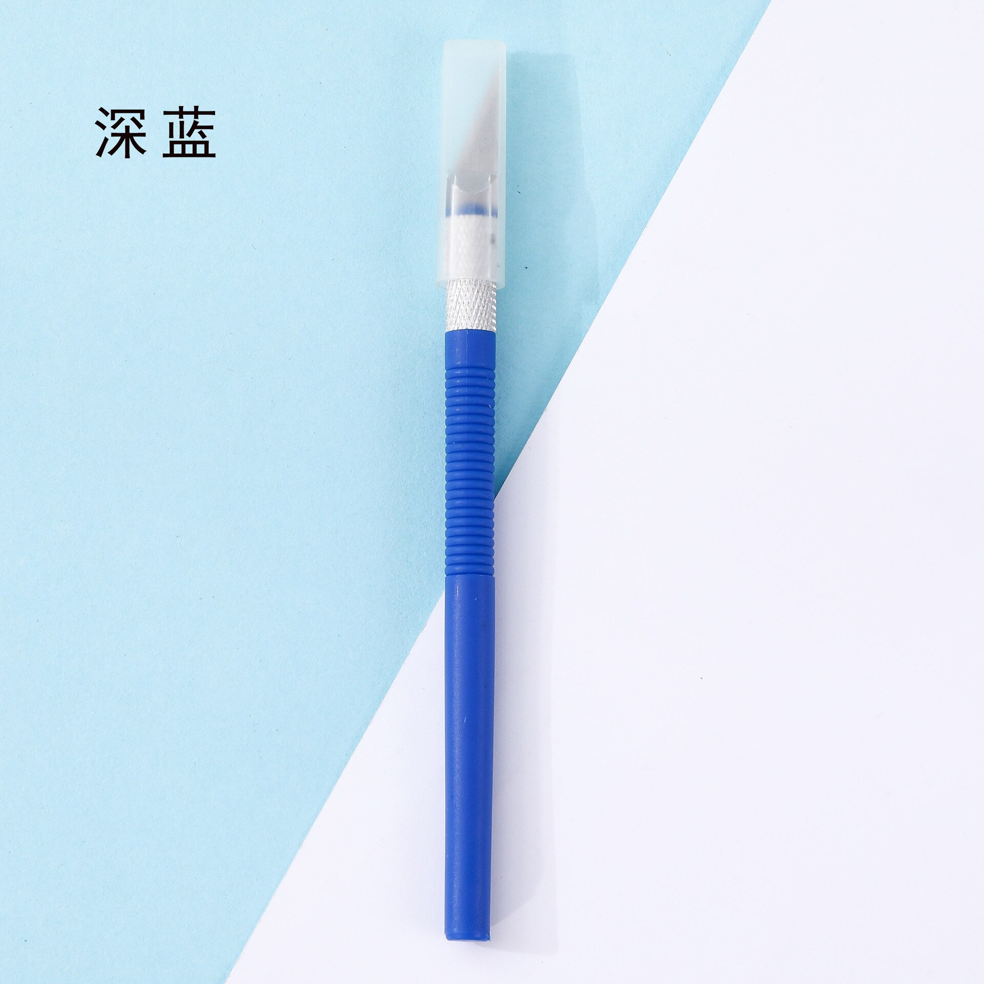 DIY Utility Knife Carving Metal Scalpel Knife Tools Knife Scalpel Stationery Wood Paper Cutter Craft Pen Engraving Cutting Suppl: Blue