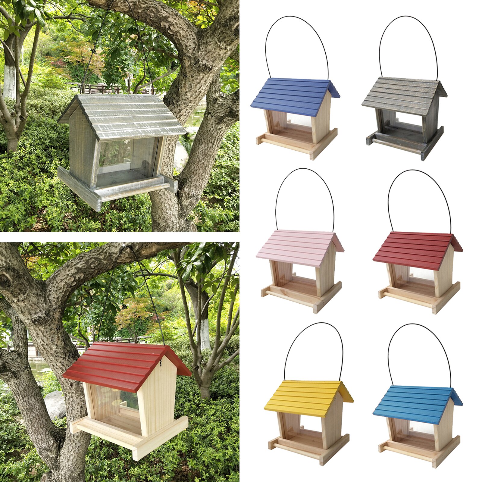 Wild Bird Hanging Suet Holder Hanging Bird Feeder Outdoor Garden Decor