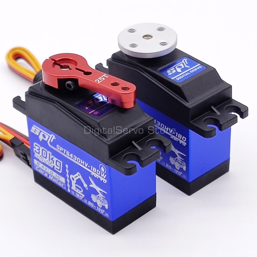 SPT 10kg 20kg 30kg 2S 8.4v Ad Alta Tensione Impermeabile Ingranaggi In Metallo Standard di Servo Digitale Per RC Crawler Auto Drift 3D Fix-Ala Robot