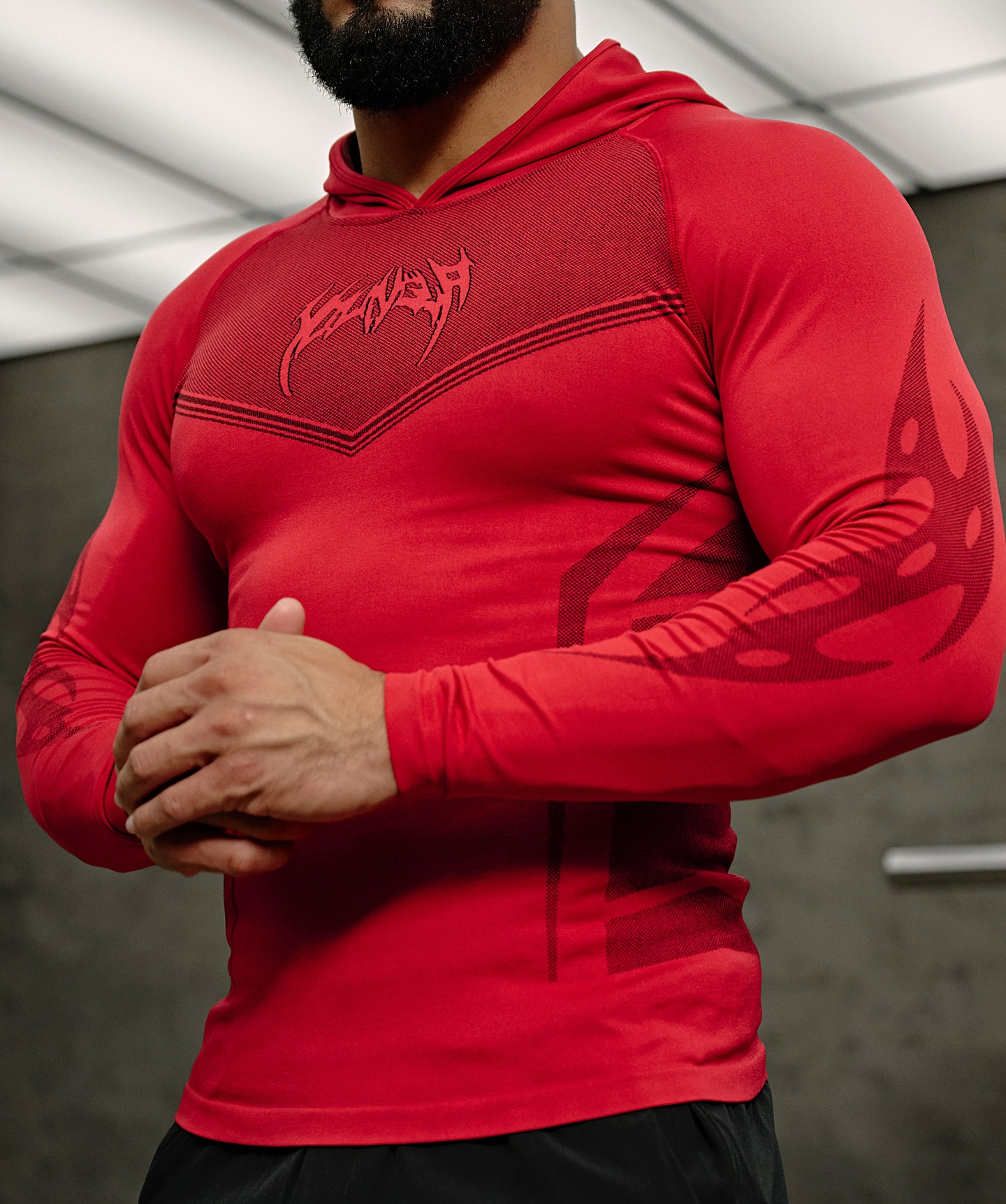Young La doesn do gym Clothes Anymore Introducing the Warrior Compression Hoodies: XXL / Beige