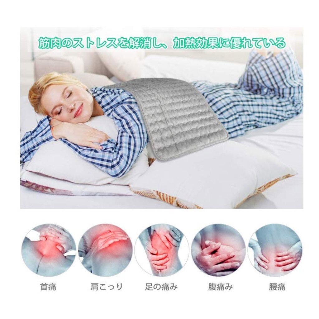Coussin chauffant électrique King Size 40X30CM cou rapide épaule Abdomen taille dos soulagement de la douleur thérapie hiver plus contrôleur de chaleur
