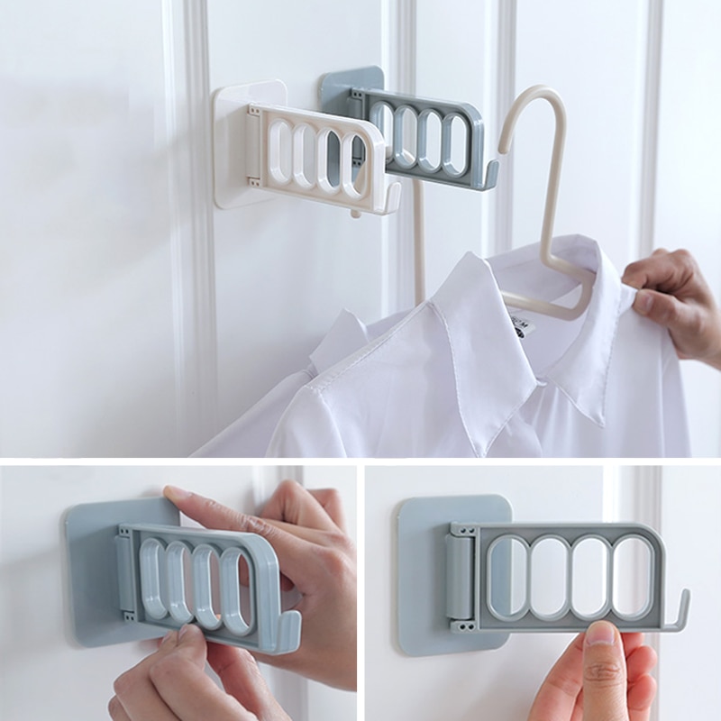 Nordic home veggmontert krok sømløs krok veggheng flere fire hull gummi krok kleshenger plast