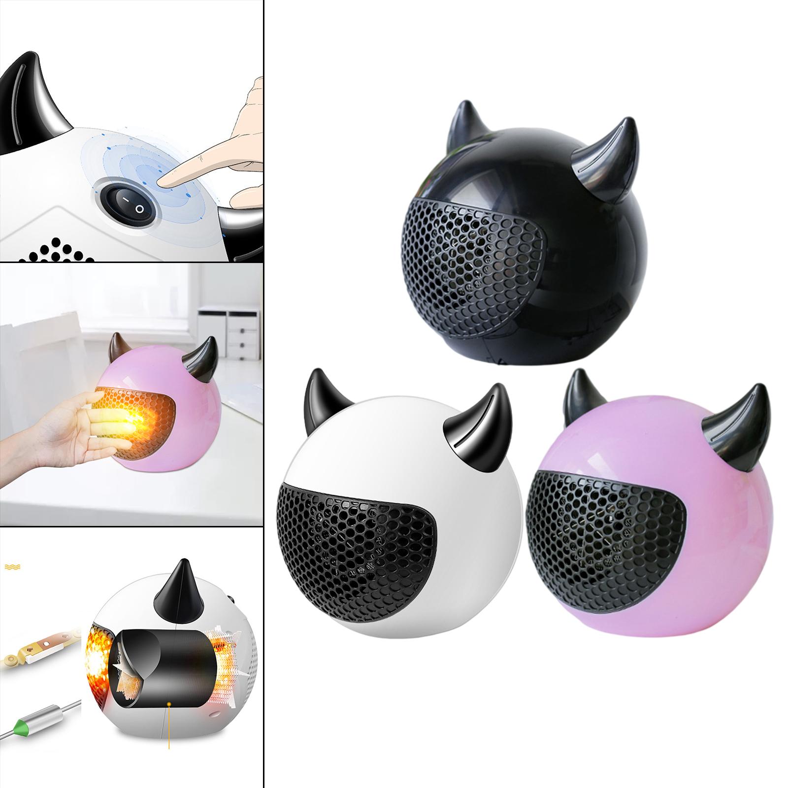 Portable Desktop Heater Space Heater Fast Heating Overheat Protection Low Noise Warmer Mini Radiator for Home Nursery Winter