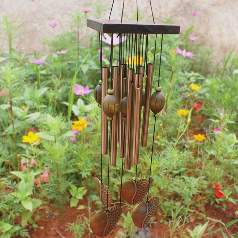 Antirust Copper Wind Chimes Lovely Outdoor Living/Yard Garden Decorations Birthday to Friends and Best Wishes: C