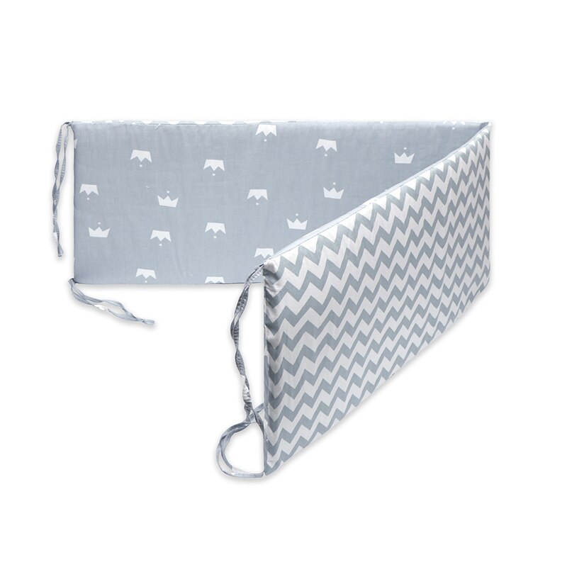 Baby Nursery Nordic Sterren Baby Bed Dikker Bumper Een Stuk Wieg Rond Kussen Cot Protector Kussens Pasgeborenen Kamer decor: 04