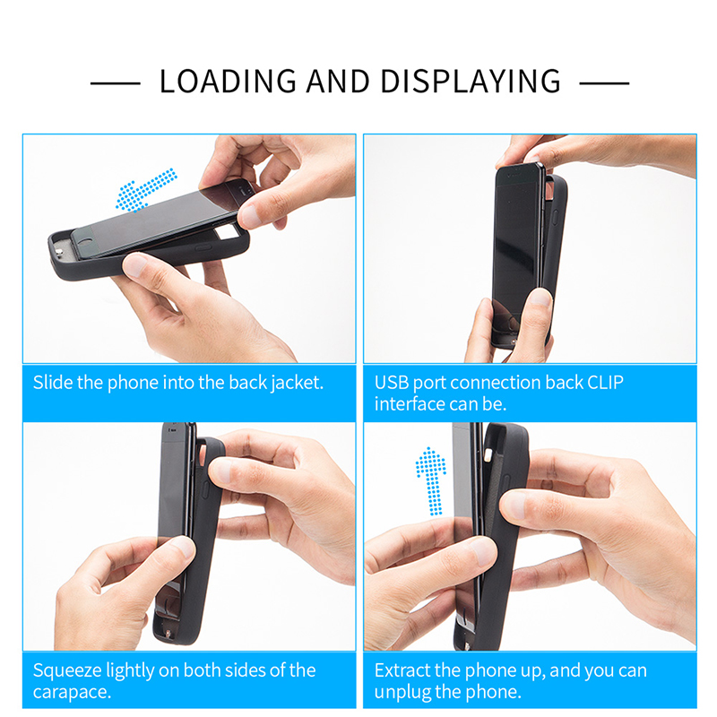 Portable Battery Charger Case for iPhone 13 Pro 12 11 Pro Max Power Bank Charging Charger Cover for iPhone 12 Mini 11 13 Pro Max