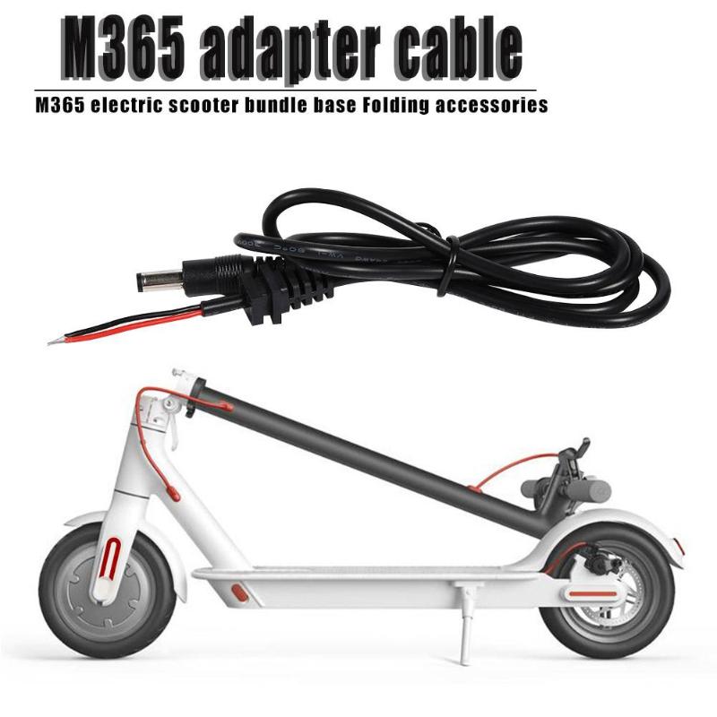 Cabo de carregamento 8mm, para xiaomi m365 scooter elétrica 42v 2a, cabo de alimentação do carregador para m365 scooter acessórios